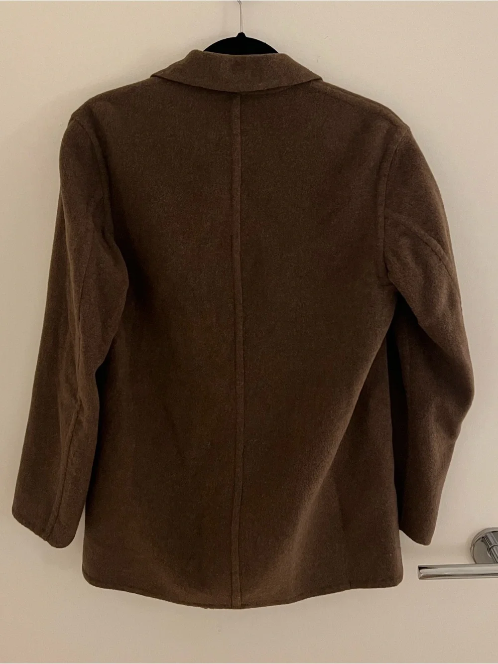 Vince Brown Wool Double Breasted Coat